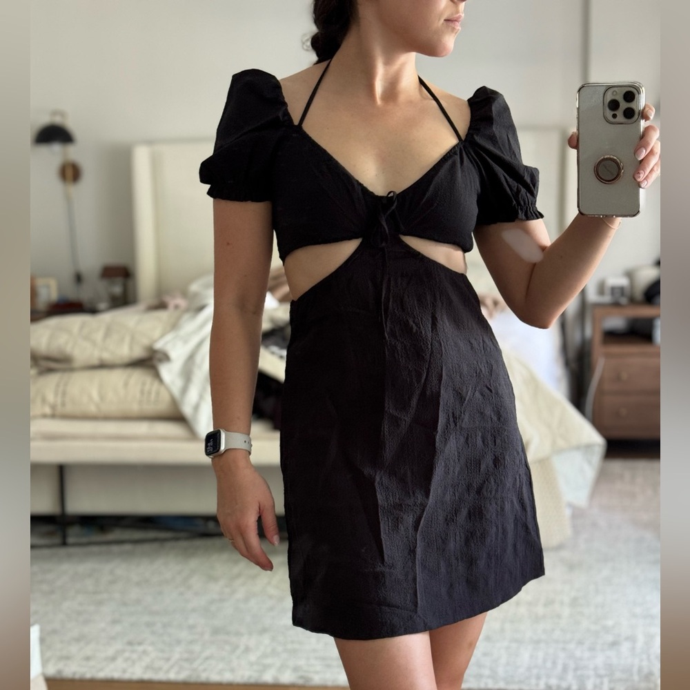 BNWT size XS Black Cut-Out Dress